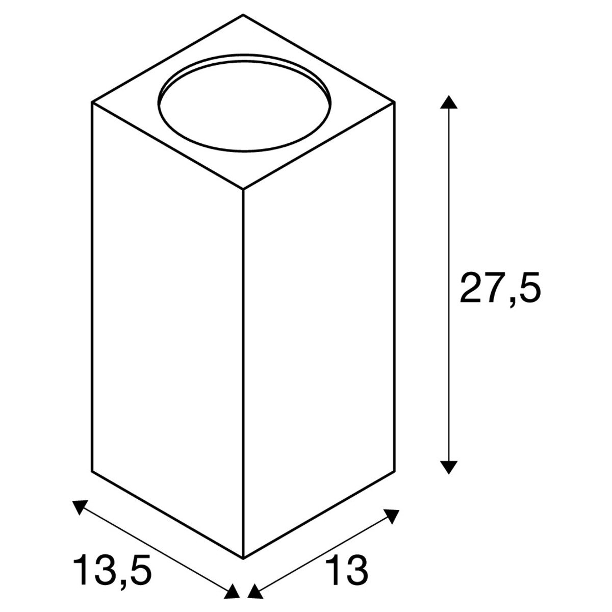 éclairage extérieur haut et bas anthracite de slv lighting