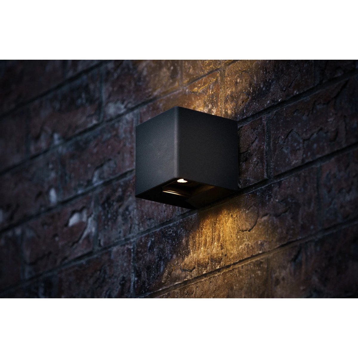 Luminaire haut et bas de style moderne Ixion en aluminium de couleur anthracite