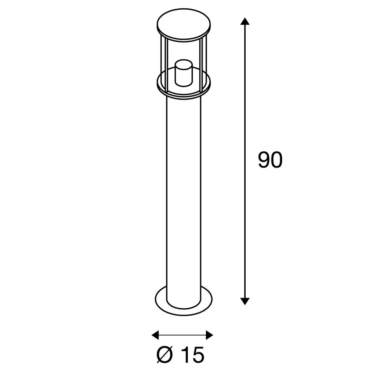 Photonia Lampadaire anthracite 1xe27