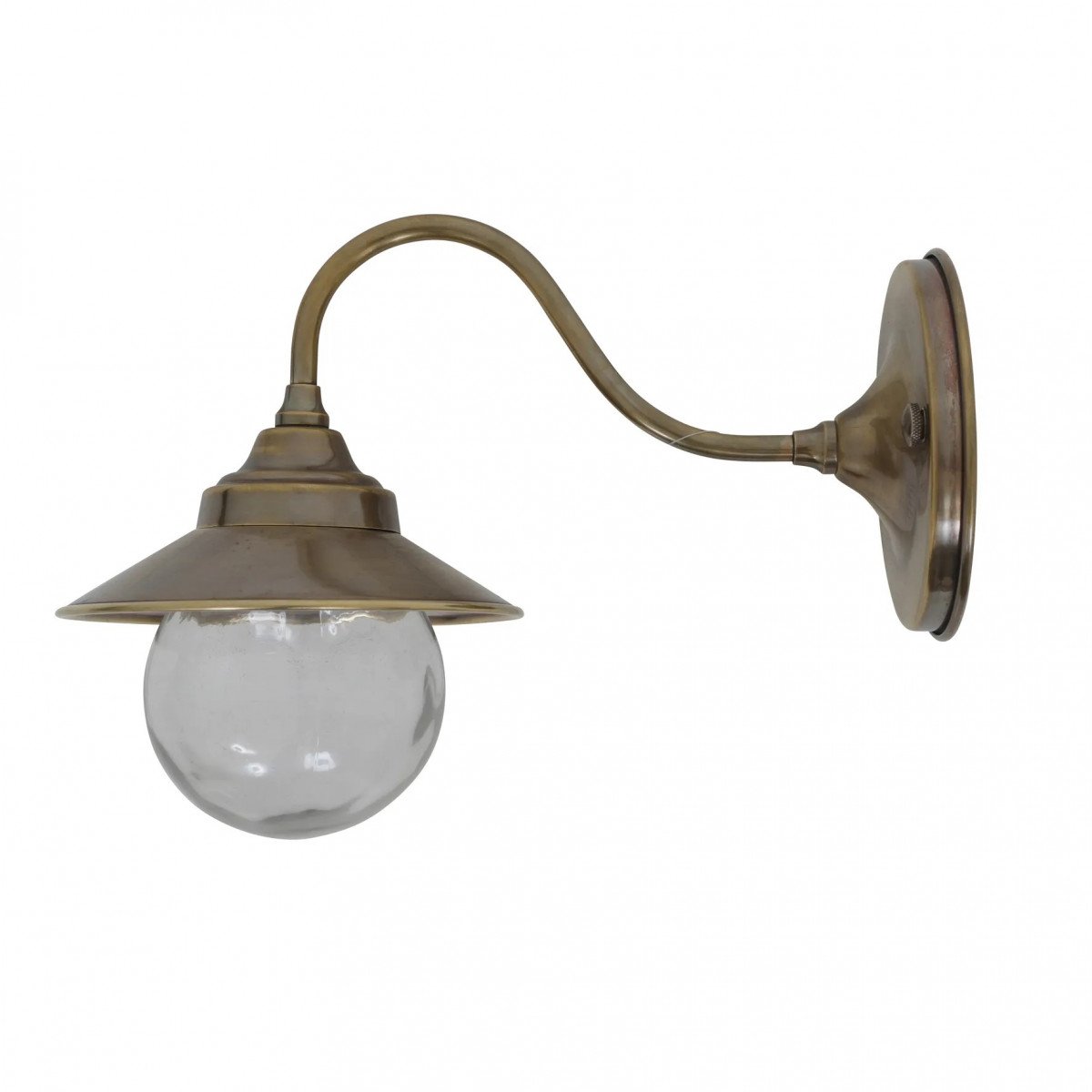 lampe en laiton de couleur laiton antique avec un raccord E27