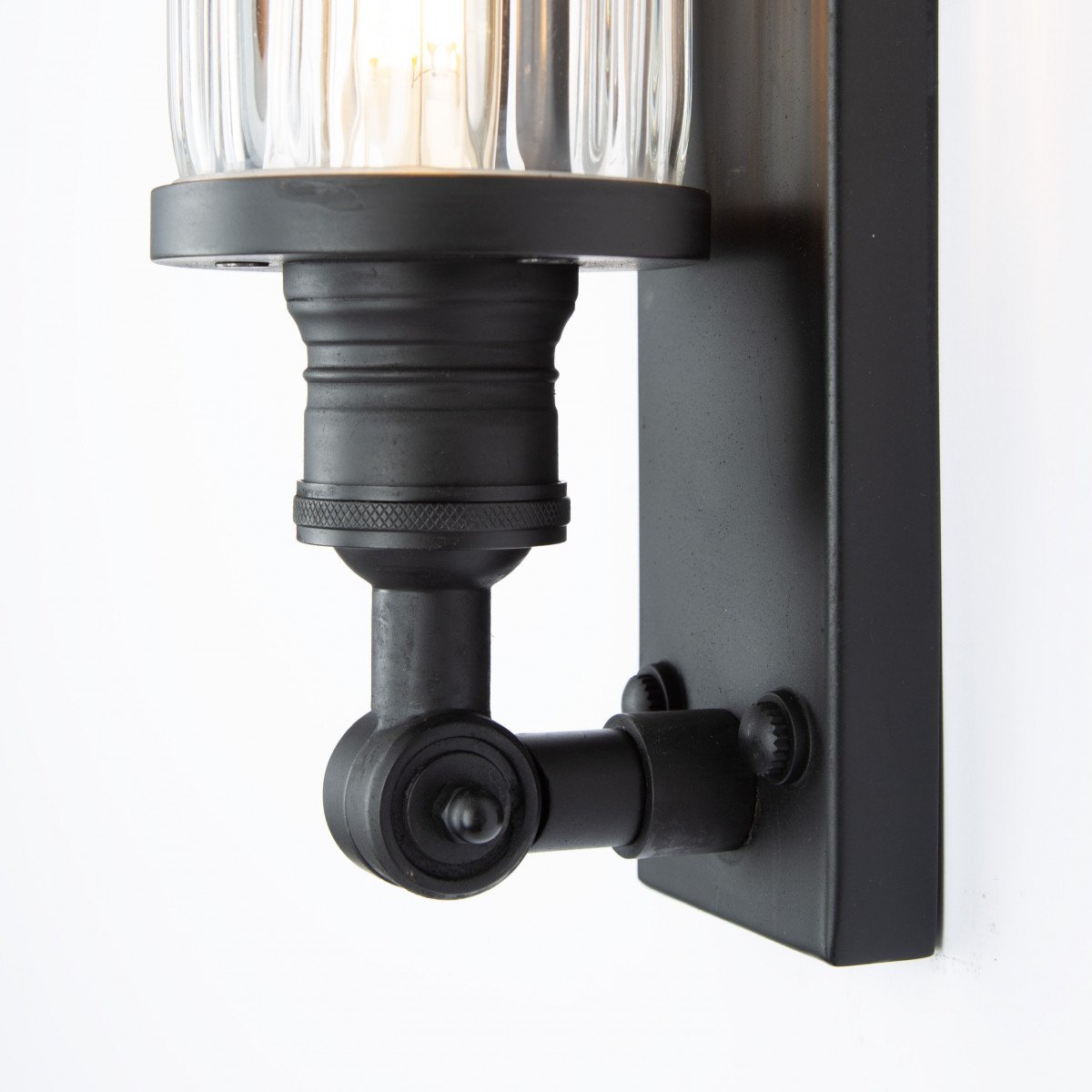 Lampe d'extérieur en laiton design anthracite Lampe murale E27 noir