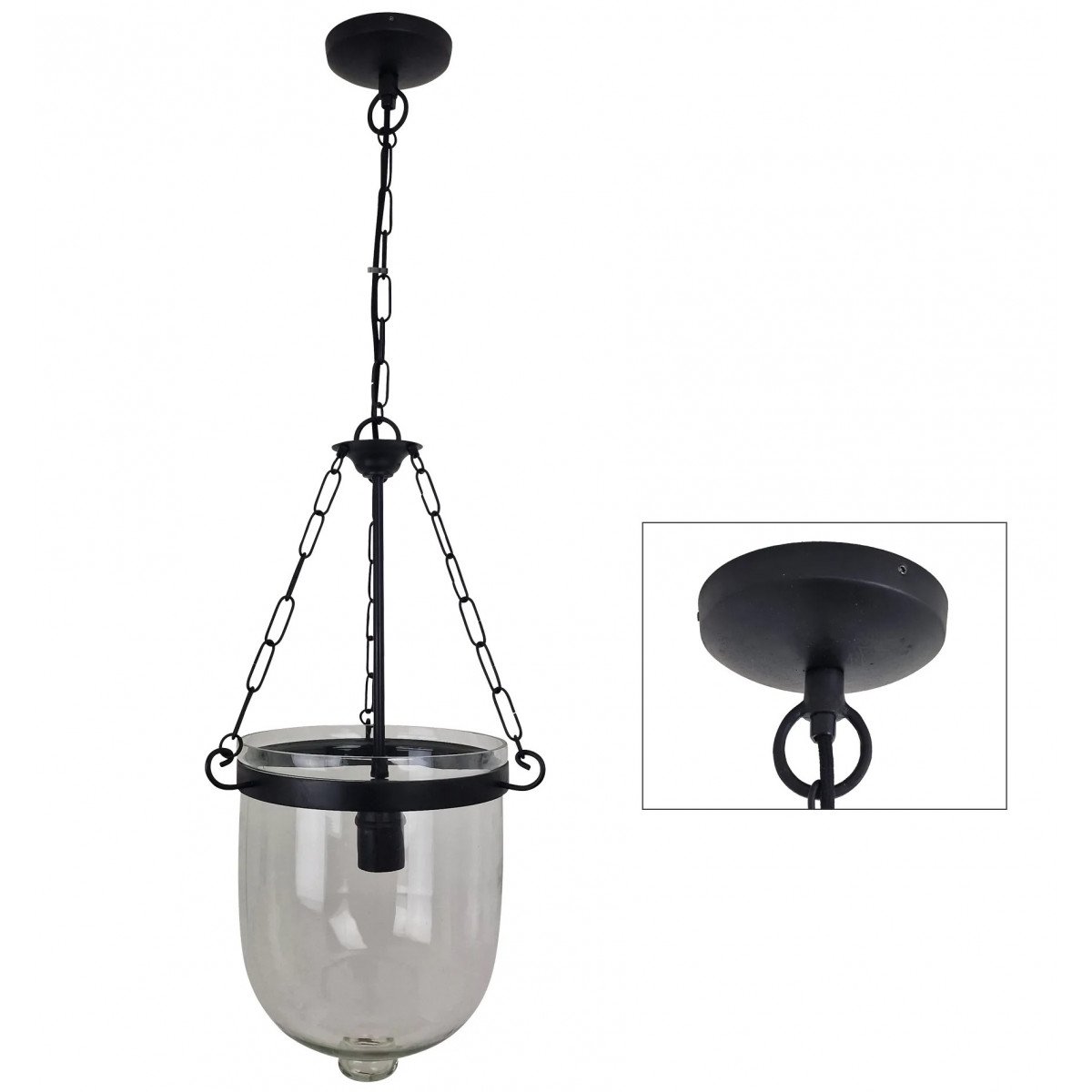 lampe en laiton noir antique avec douille E27