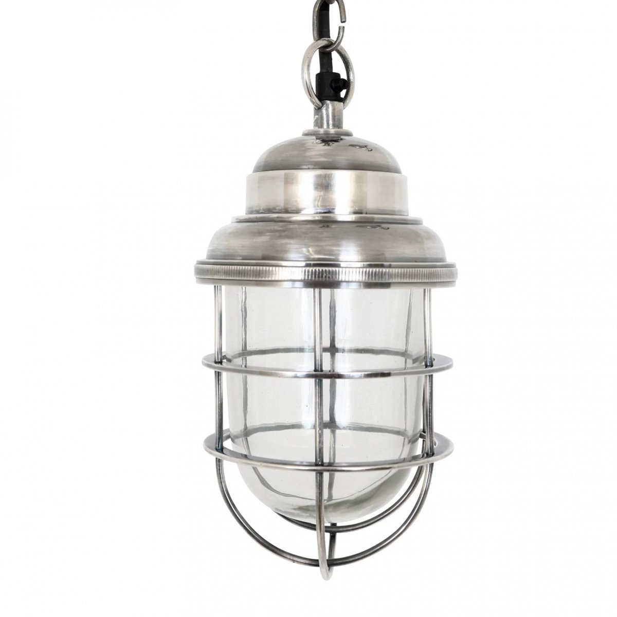 lampe en laiton couleur argent antique avec raccord E27