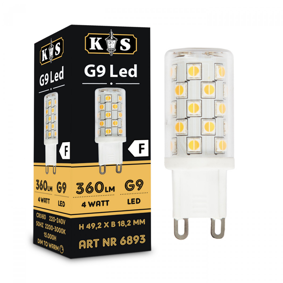 KS G9 LED 4W - KS  - Sources de lumière