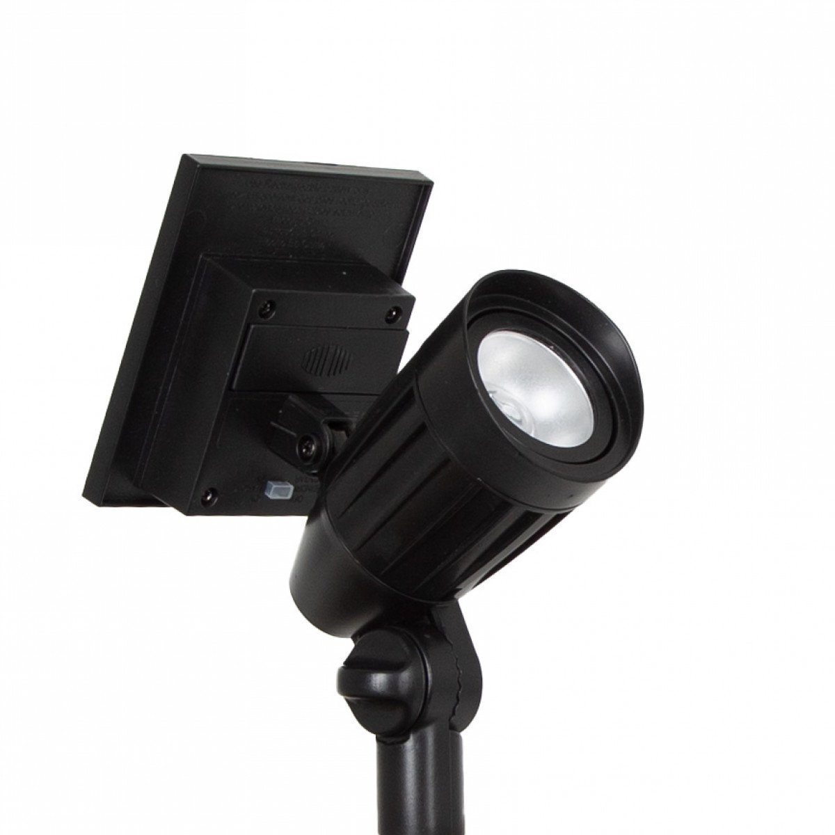 2x Solar LED Spot de jardin Noir