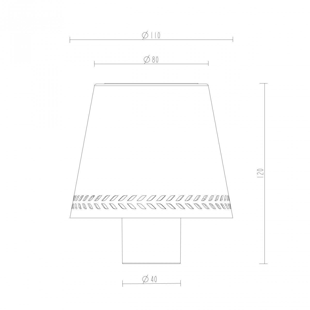 Lampe d'intérieur/extérieur - Lampe de table Vino Noir