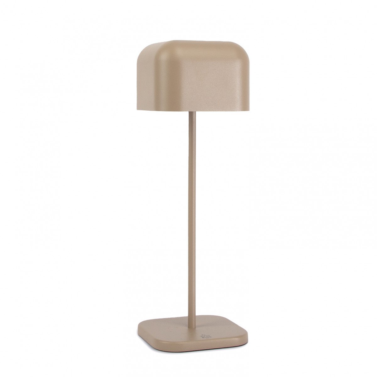 Lampe de table beige en aluminium moderne pour l'intérieur et l'extérieur