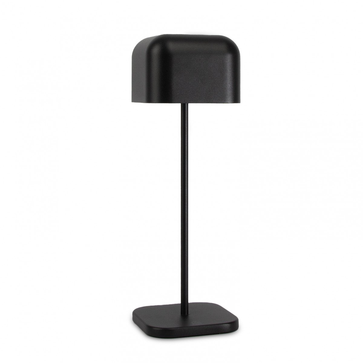 Lampe de table noire en aluminium moderne pour l'intérieur et l'extérieur