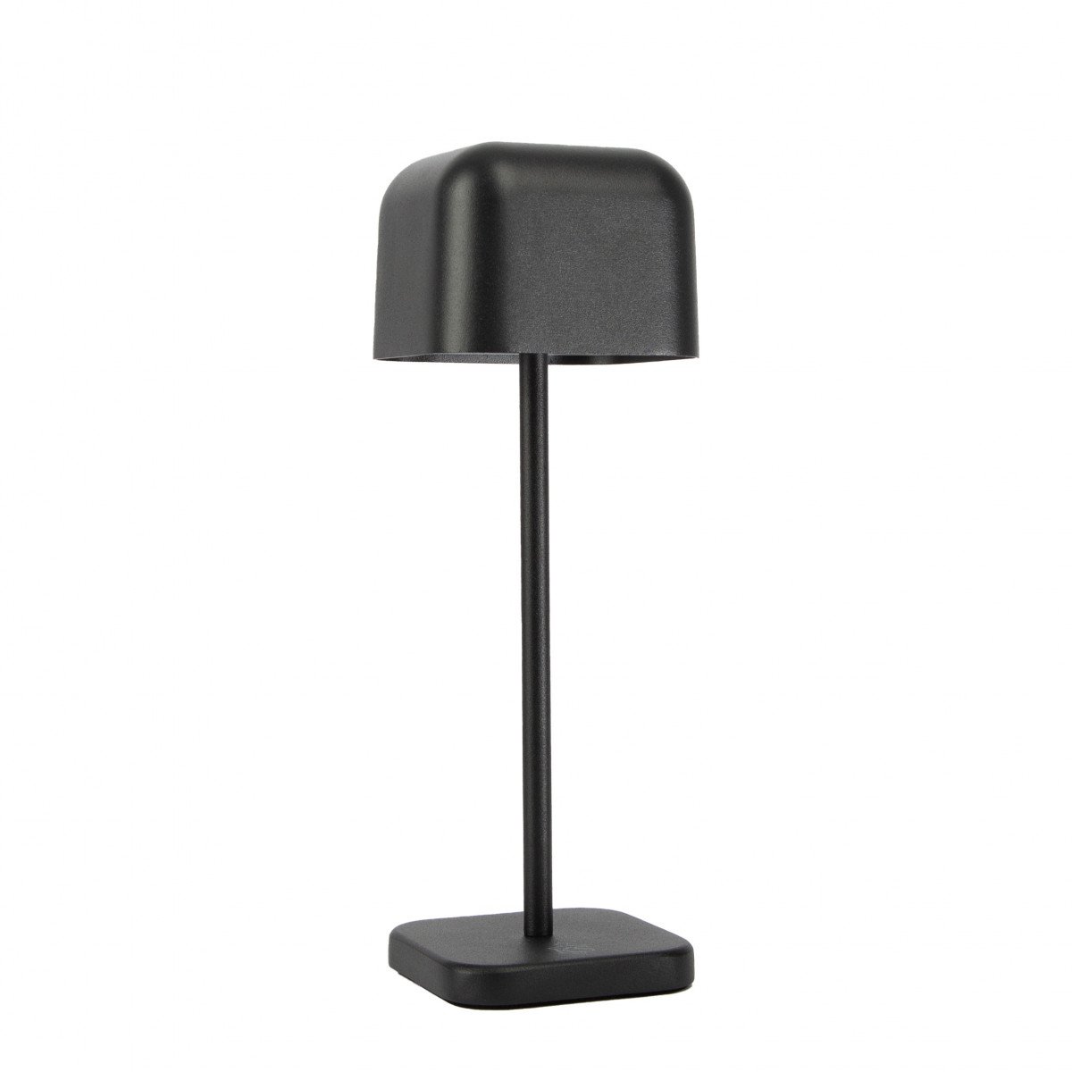 Lampe à poser compacte noire en aluminium moderne pour l'intérieur et l'extérieur