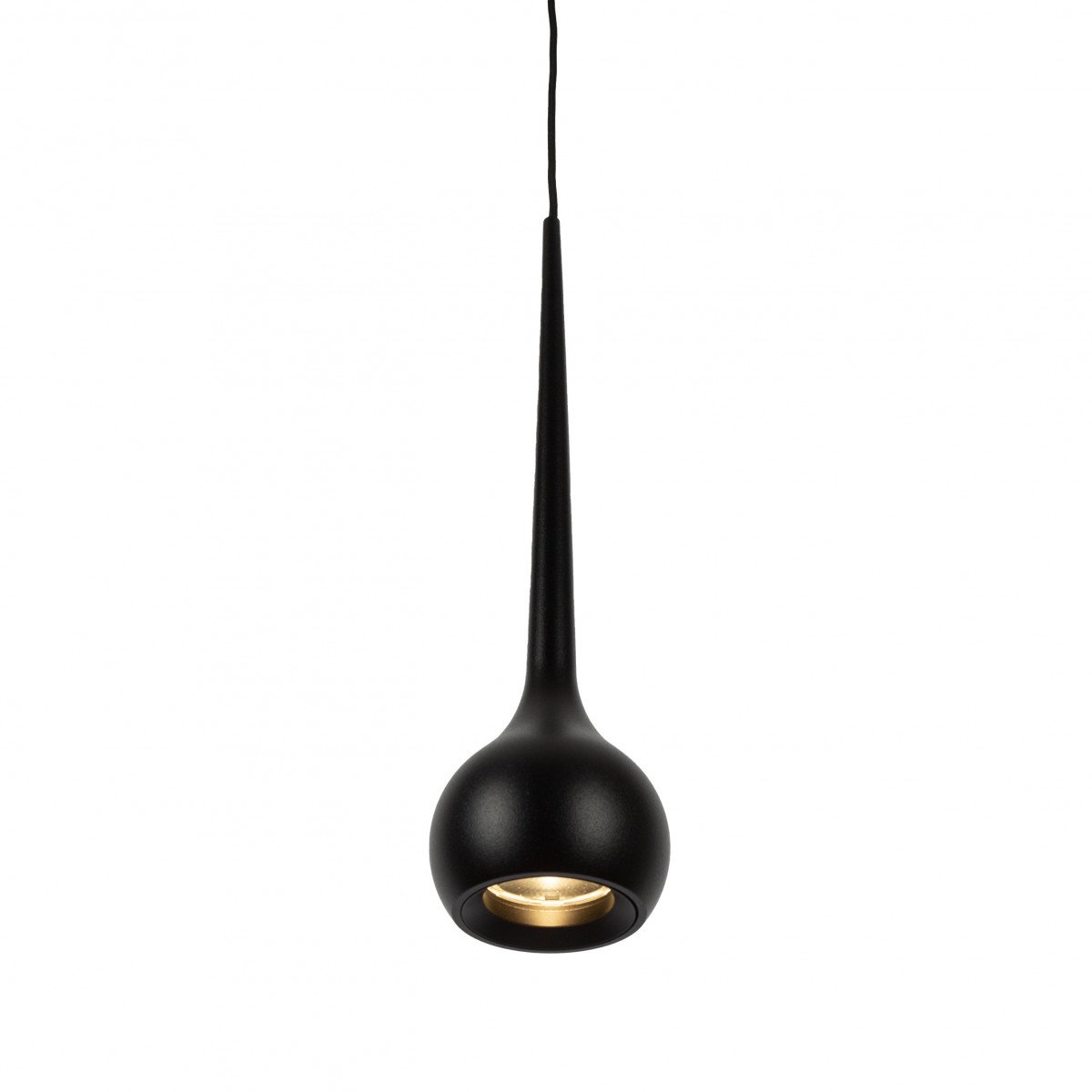 Lampe suspendue noir design aluminium moderne