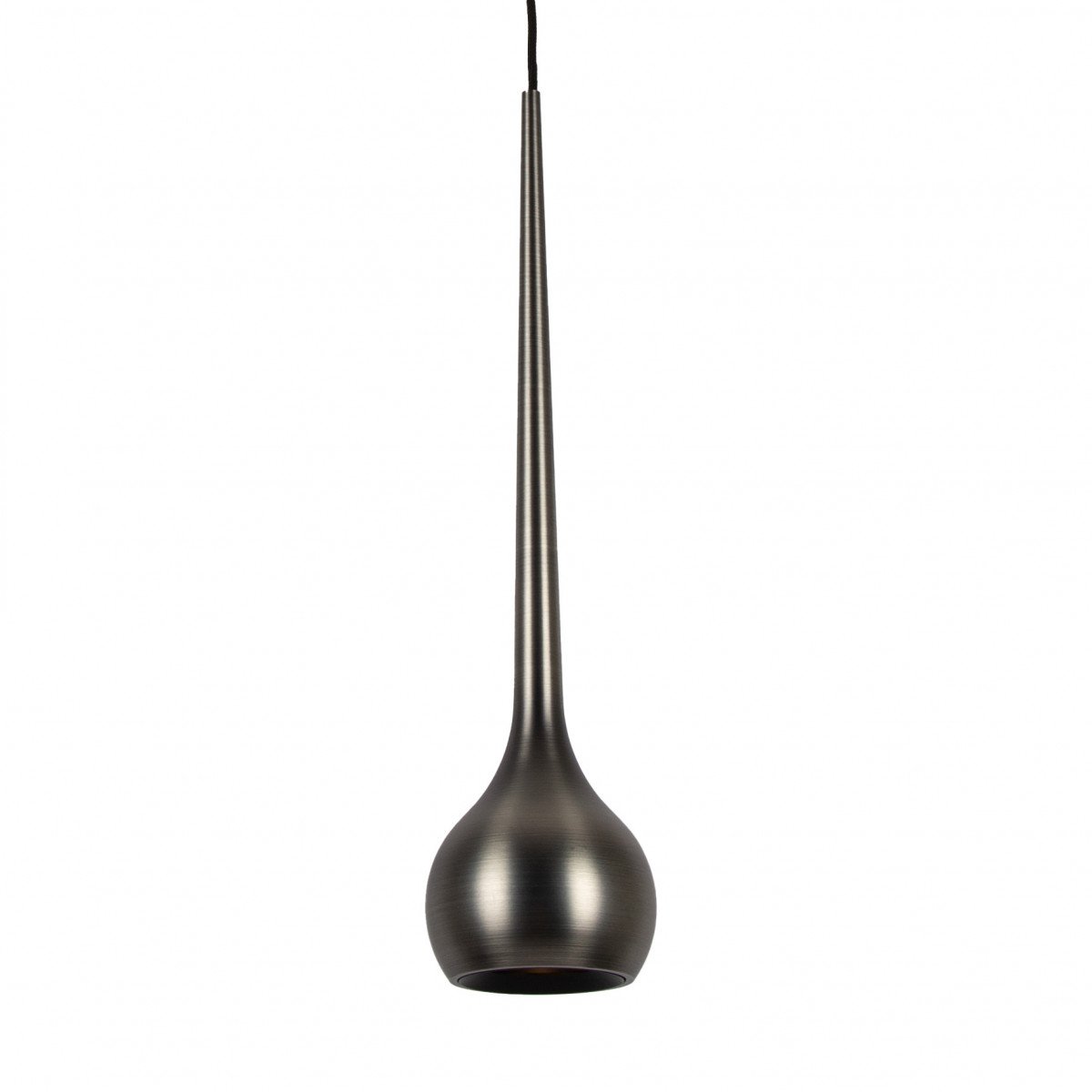 Lampe suspendue gun metal design aluminium moderne