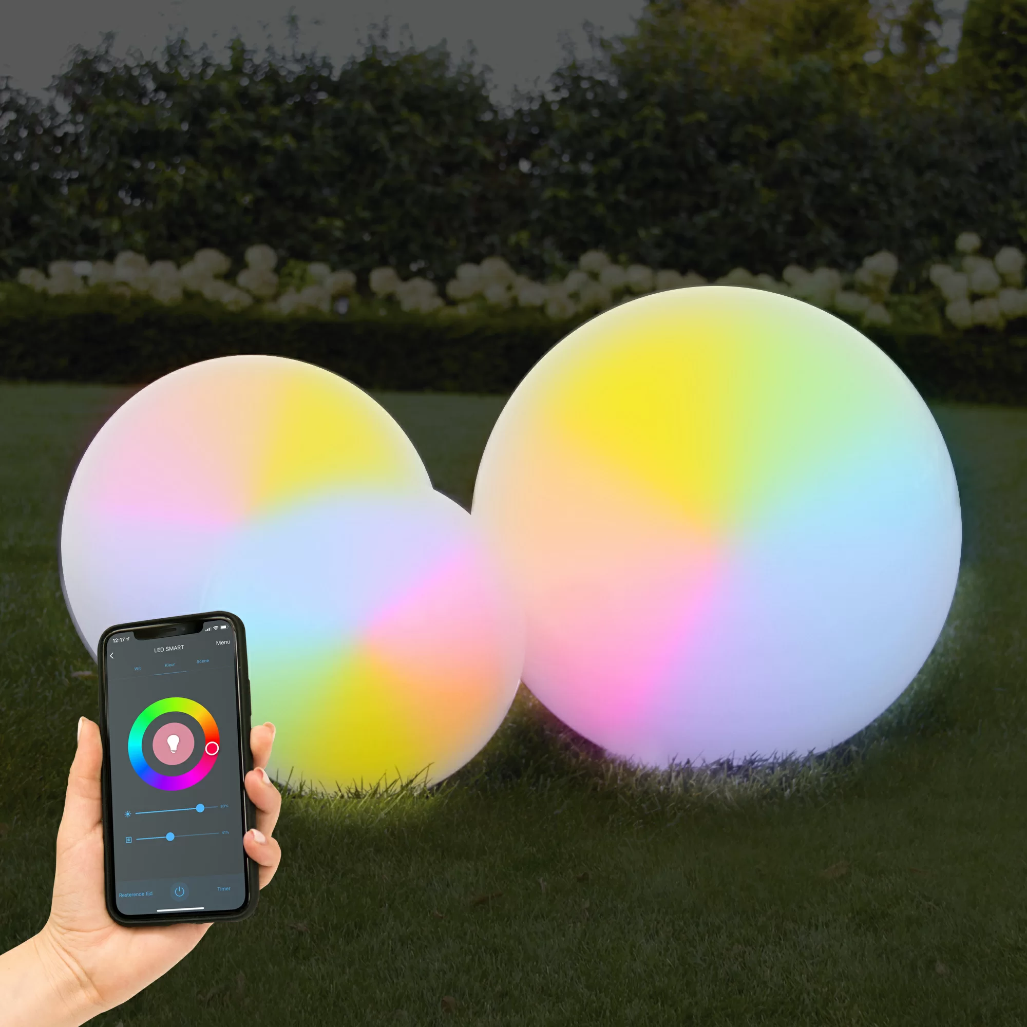 Boule lumineuse LED multicolor 50cm
