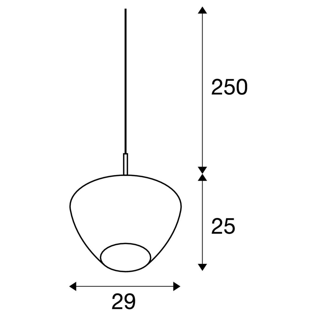 Suspension Pantilo, 1003444, convexe, 40 cm de diamètre