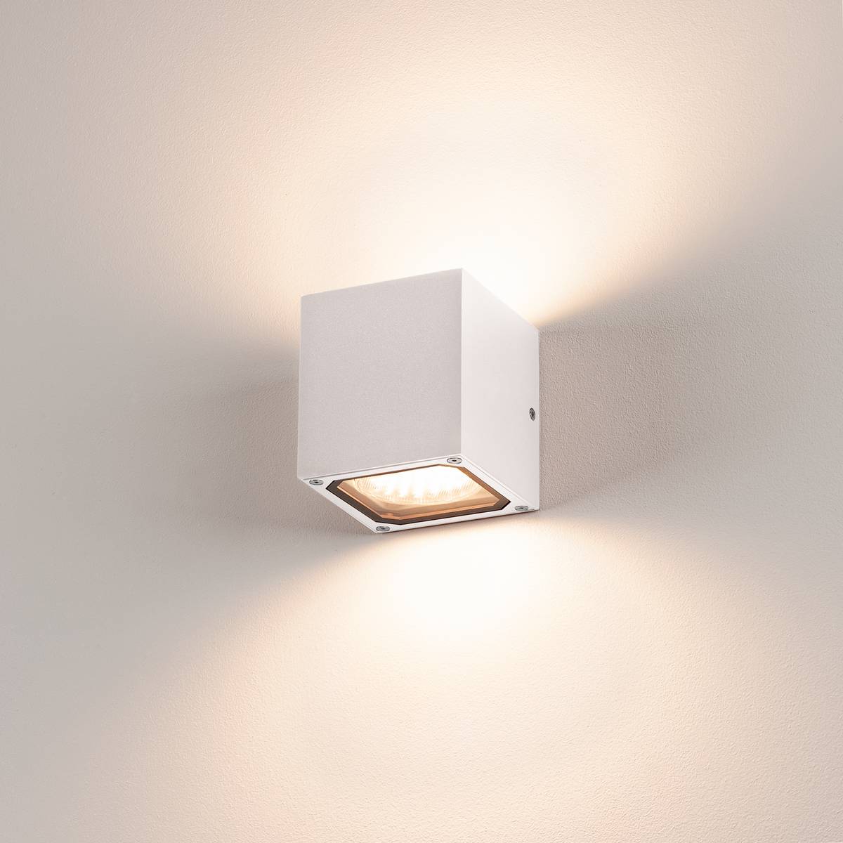 Lampe d'extérieur Sitra Cube Blanc 2xgx53