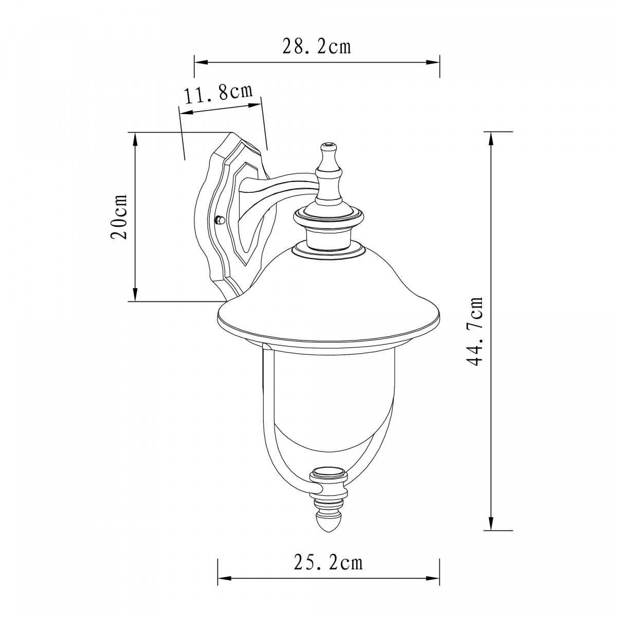 applique, pendante, Bologna (7419) ronde, éclairage, extérieur, KS Lighting