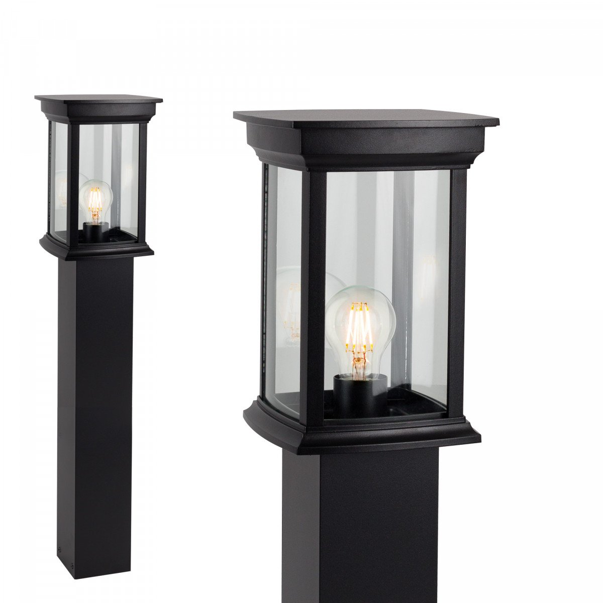 Lampe de jardin Carlton (7608) Terras noir mat de KS Lighting